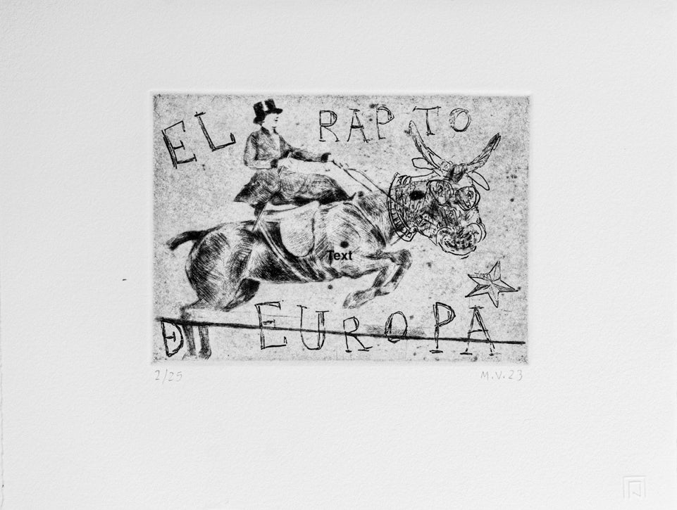 Marcelo Viquez - Sin título (El rap to Europa), 2023